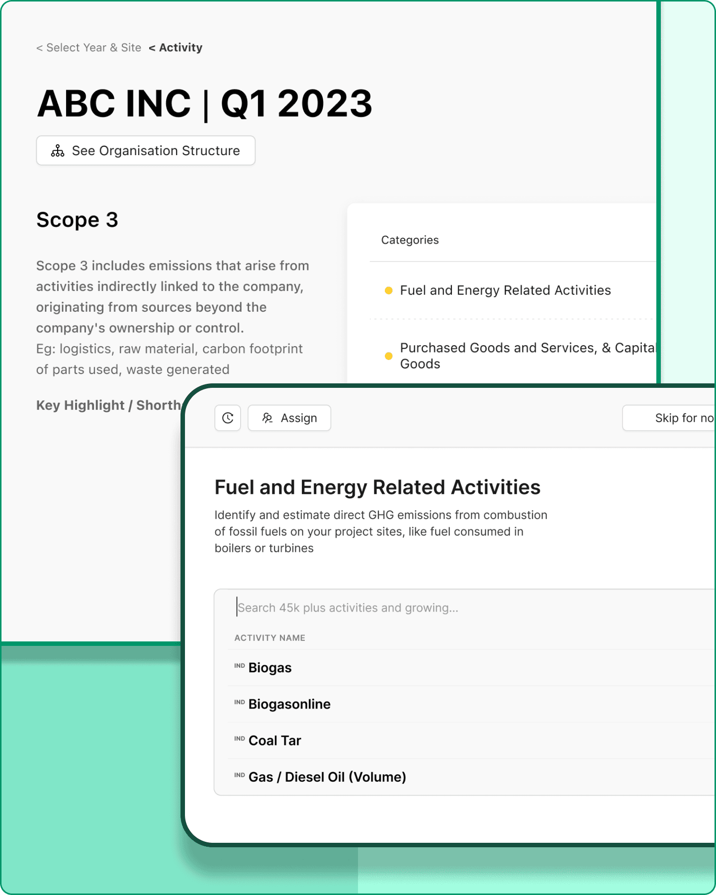 Build a strong foundation with science-based, granular, auditable sustainability data