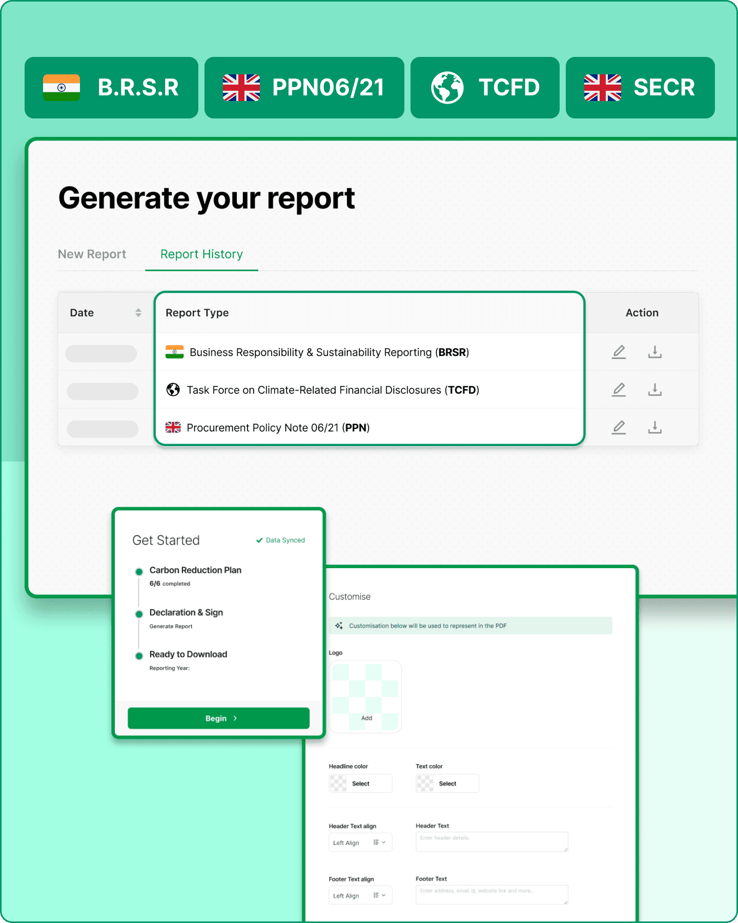 Simplify & automate reporting that's fully compliant with global ESG standards and regulations.